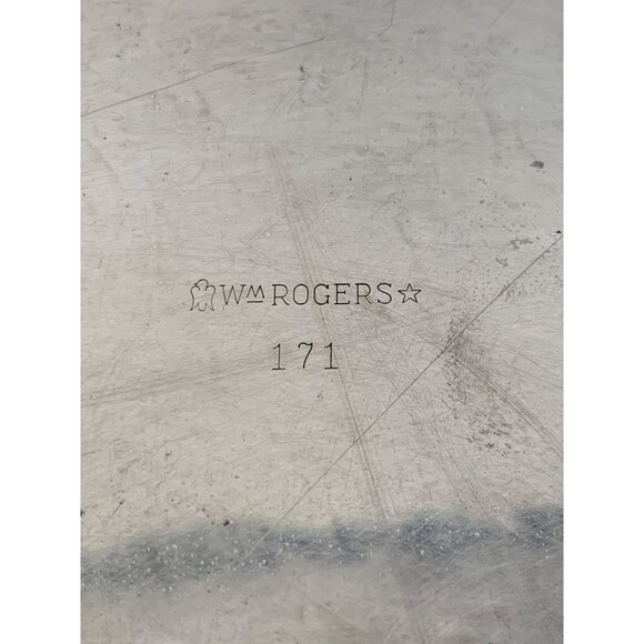 VTG 50s William Rogers 171 Silver Plate Etched Serving Tray 12.5" 8821 - Picture 5 of 9